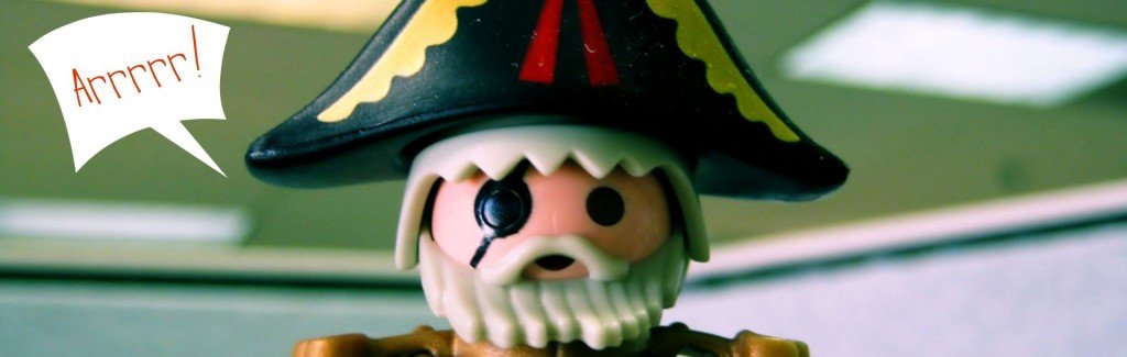cartoon-like pirate figurine