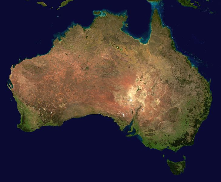 aerial photo of Australia
