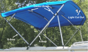 bright blue replacement canvas for bimini top