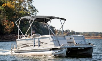 Custom Under the T-Top Cover Installed on a Boat