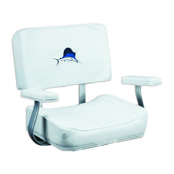 8wd4200sp: helm chair / padded arm rests / marlin logo