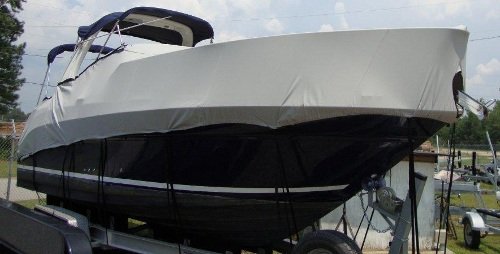 Cover for boat with radar arch