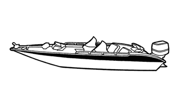 Illustration of a Wide Bass Boat