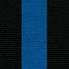 Jet Black / Pacific Blue 9.25 oz. Sunbrella Acrylic - Striped Swatch